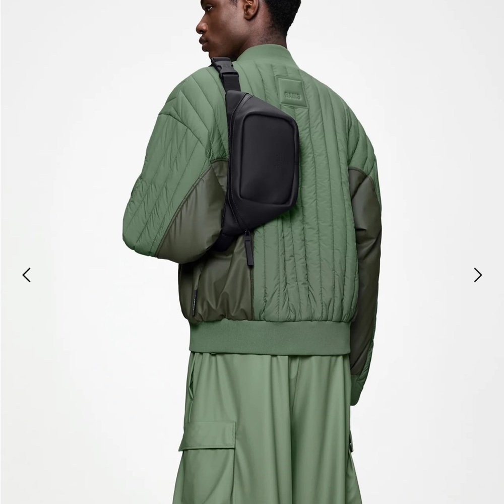 Rains Black Bum Bag - Picture 3 of 12